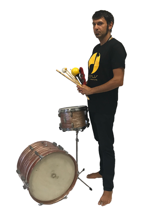Diego Sapignoli, docente di batteria e percussioni al Chorus Institute Of Musical Arts di Cesena
