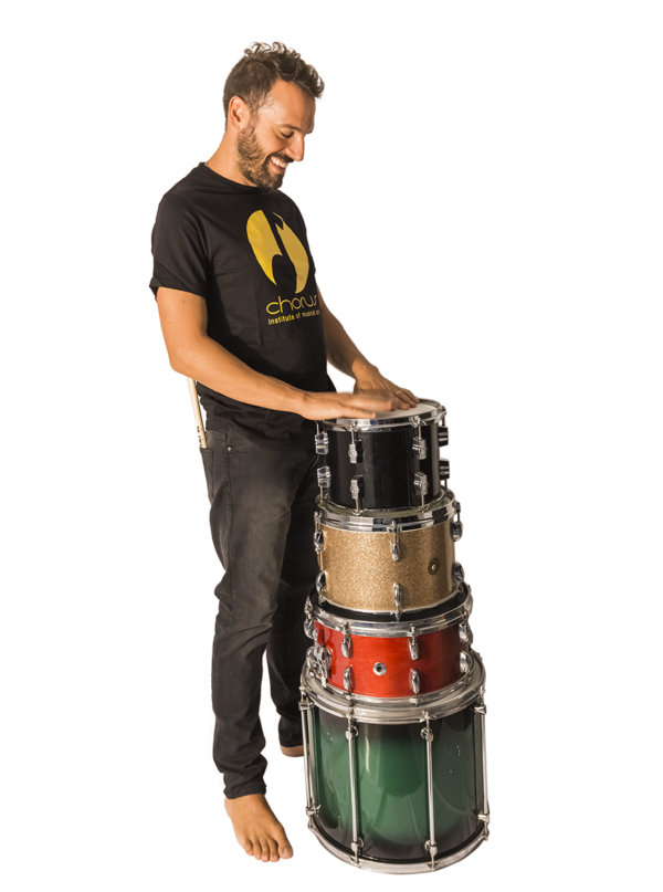 Giovanni Pistocchi, docente di batteria e percussioni al Chorus Institute Of Musical Arts di Cesena